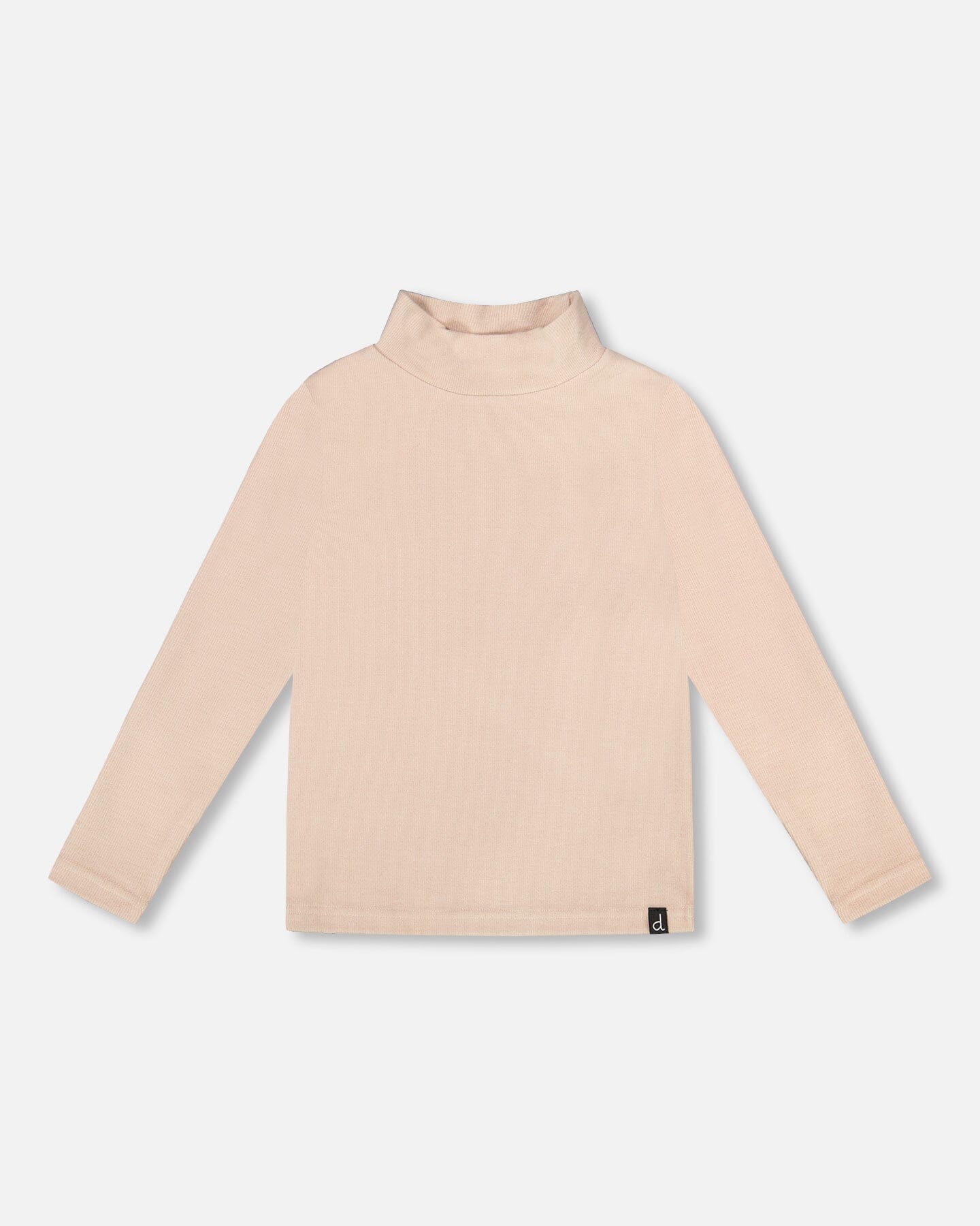 H20YG71 Brused Ribbed Mock Neck Top