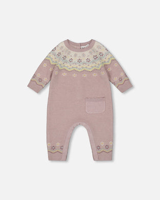 H20AT40 Jacquard Knitted Romper
