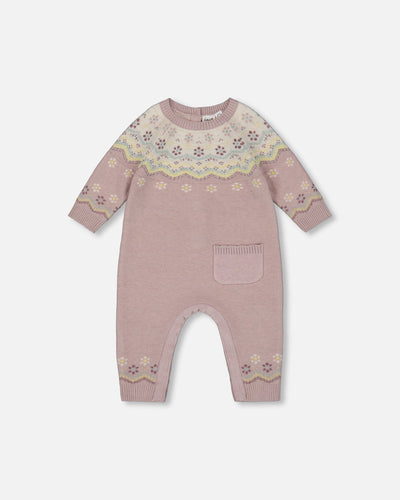 H20AT40 Jacquard Knitted Romper