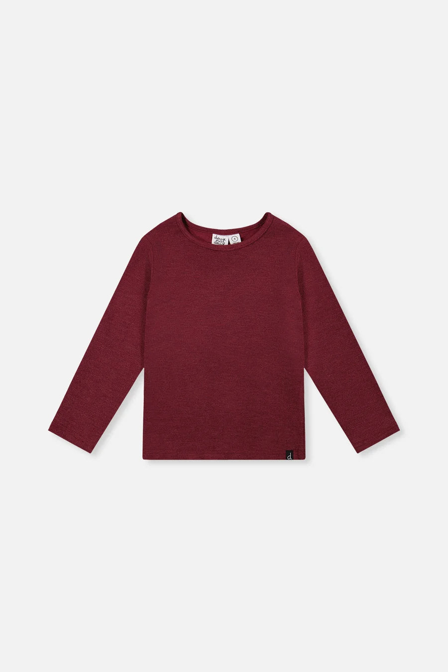 J20YG72 Brushed Rib Crew Neck Top