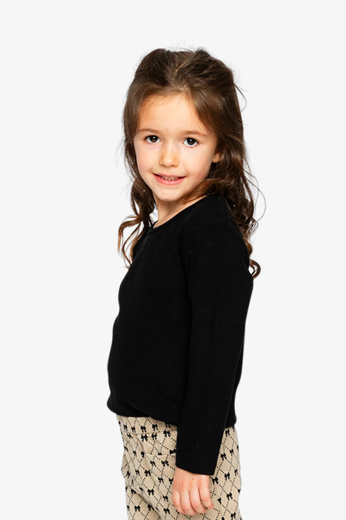 J20YG72 Brushed Rib Crew Neck Top
