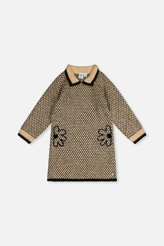 J20HT85 Knit Dress w/ Collar