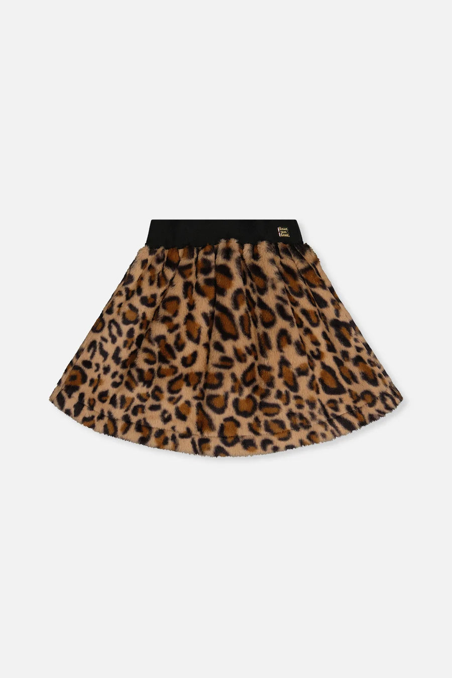 Faux Fur Leopard Skirt J20Q80