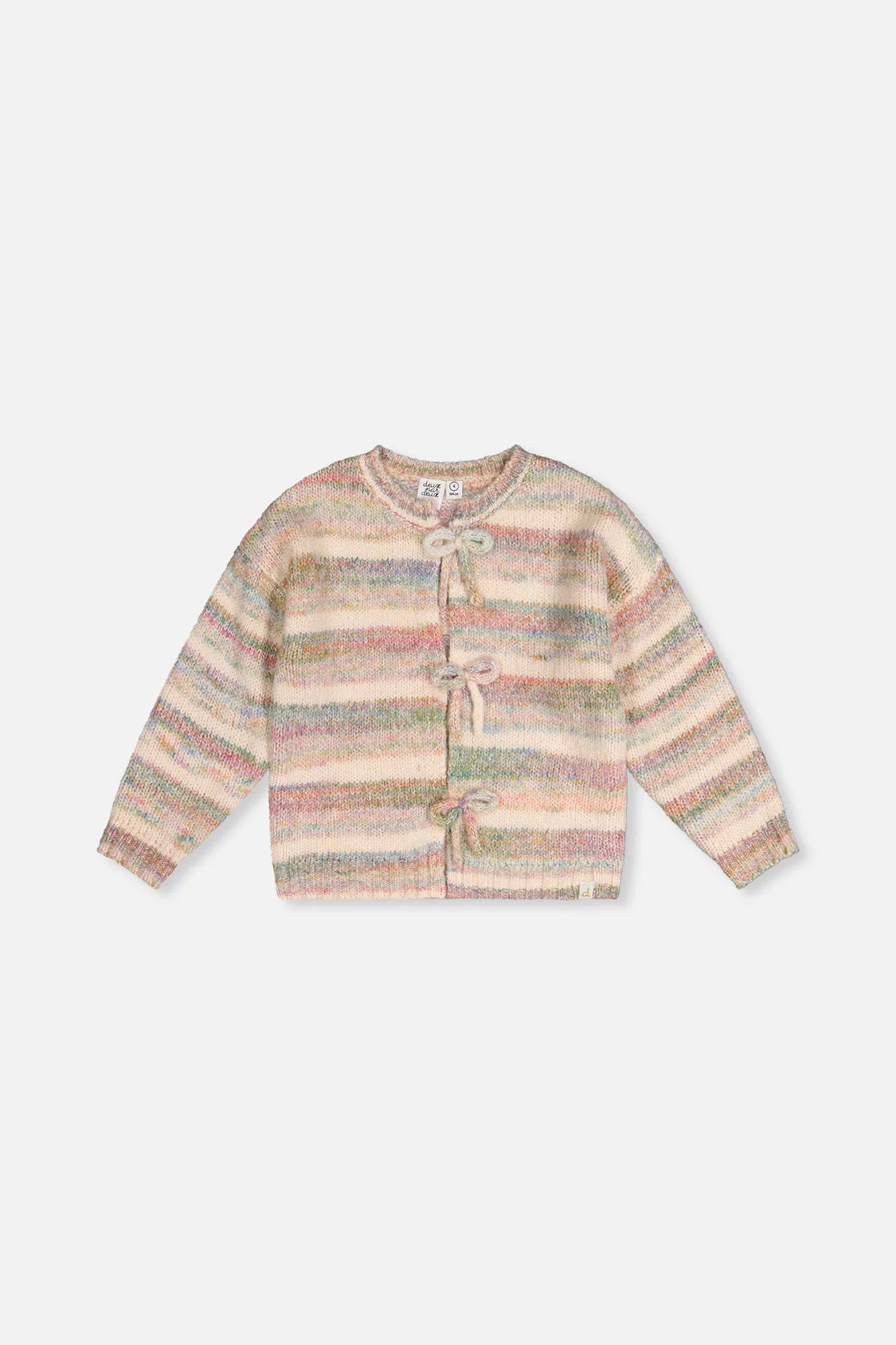J20KT31 Spaced Dye Knitted Cardigan