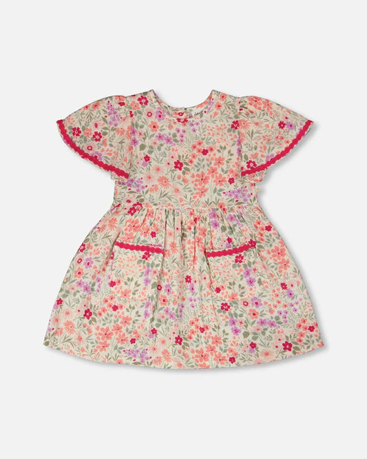 Printed Muslin Dress H30F87