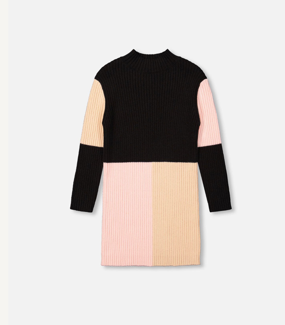Colorblock Sweater Dress F20JT93
