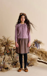 Striped Shimmer A-line Skirt 1501