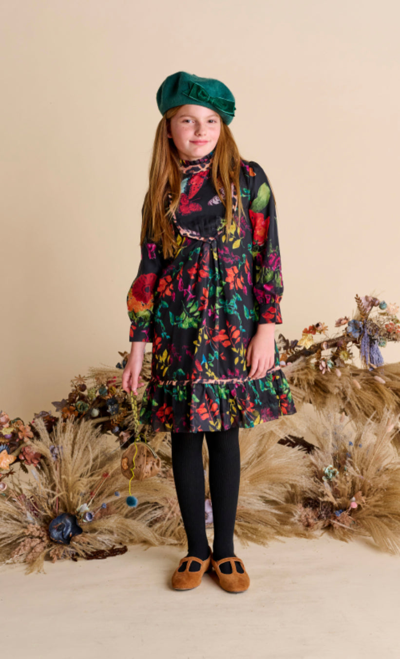 Bright Colorful Butterfly Design Dress 1564