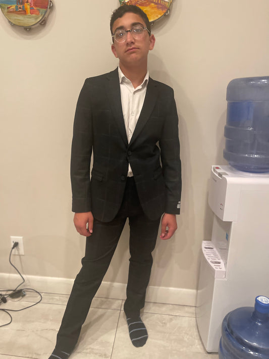 Big Plaid Stretch Suit 9131-260