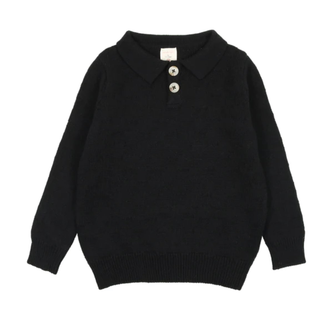 Long sleeve knit polo BKP