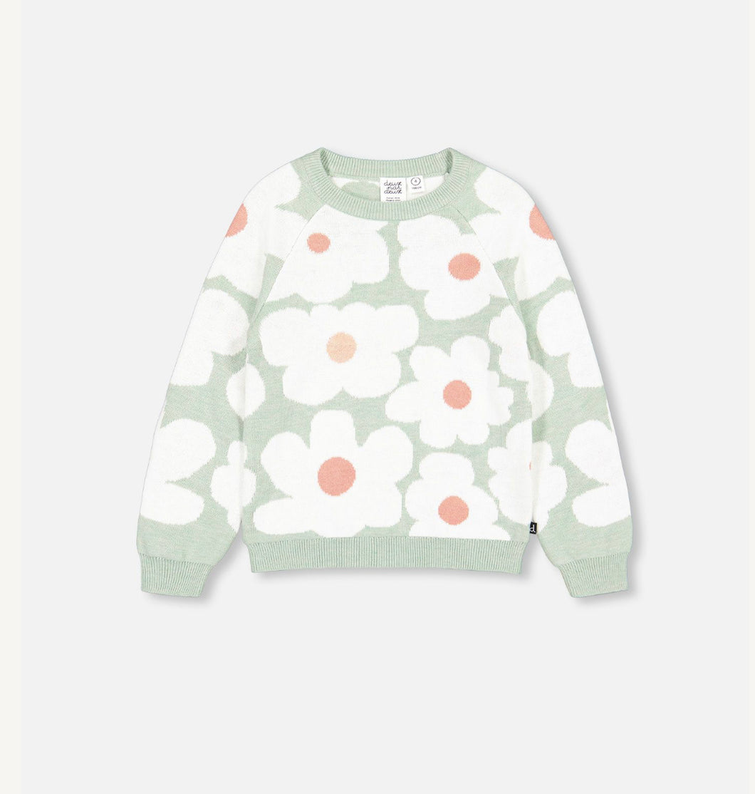 Jacquard Flower Sweater F20GT72