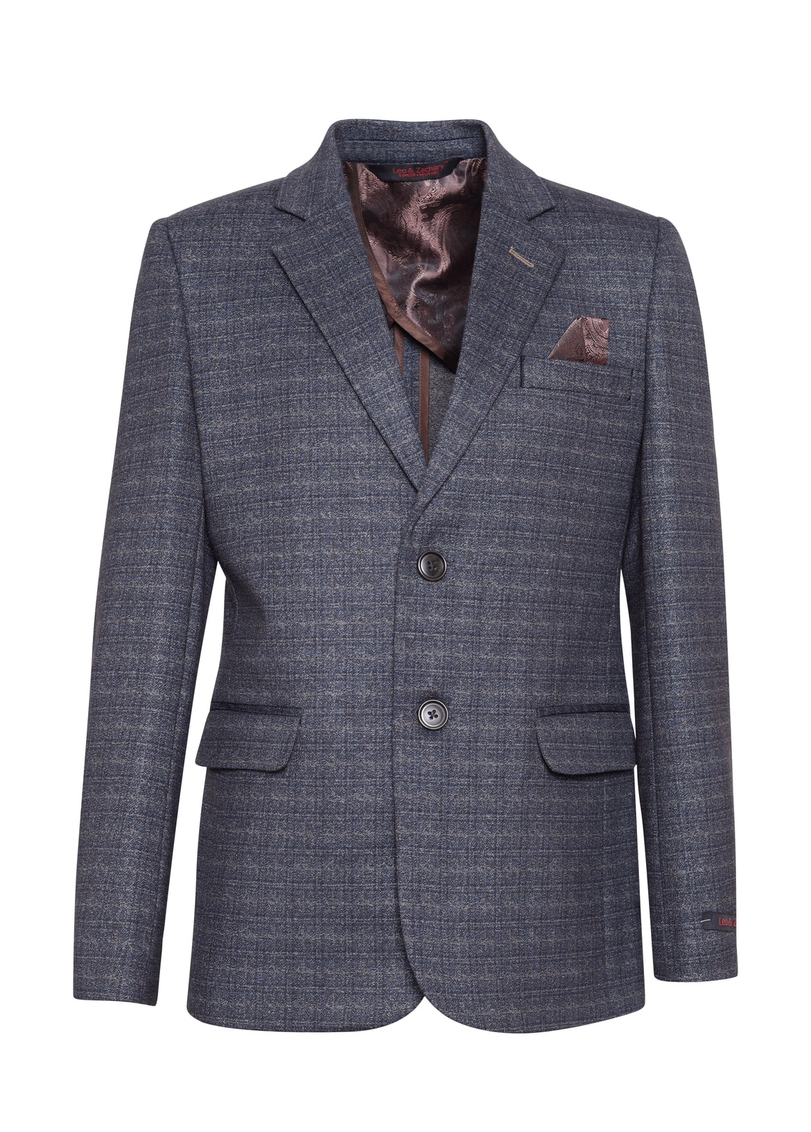 Navy/Camel Stretch Blazer BLZ- 5433/5833