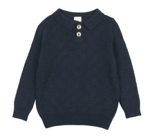 Load image into Gallery viewer, Long sleeve knit polo BKP