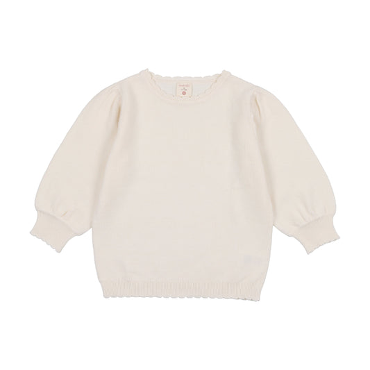 Knit Puff Sleeve Sweater TQKS