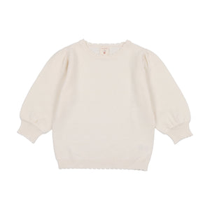 Knit Puff Sleeve Sweater TQKS