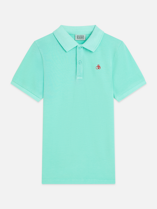 Chest Embroidery Pique Garment Dyed Polo 182002