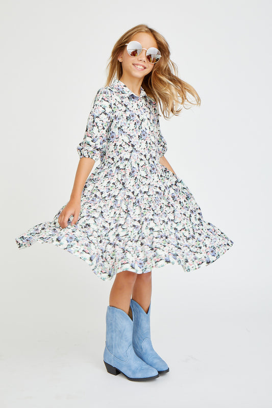 Floral Detail Dress 1102