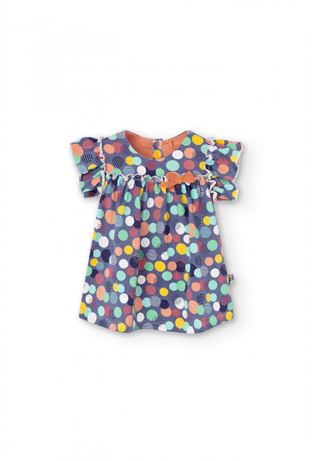 Knit Geometric Baby Dress 146056-9039