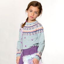 Load image into Gallery viewer, Pompom Fair Isle Sweater D20GT70