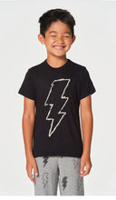Load image into Gallery viewer, Scribble Bolts Tee Cb103907-CHK2222-TRBLK