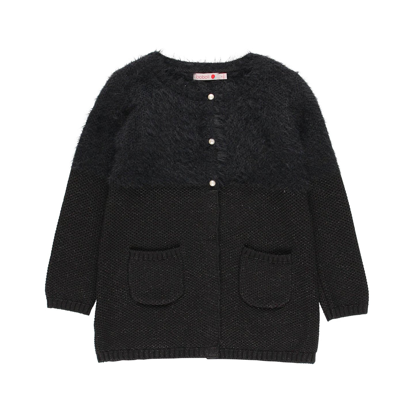 Fuzzy Detail Cardigan