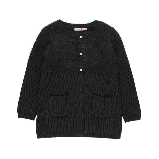 Fuzzy Detail Cardigan