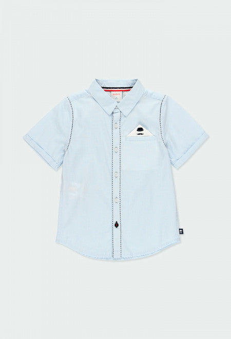Short Sleeve Pocket Square Shirt 734206