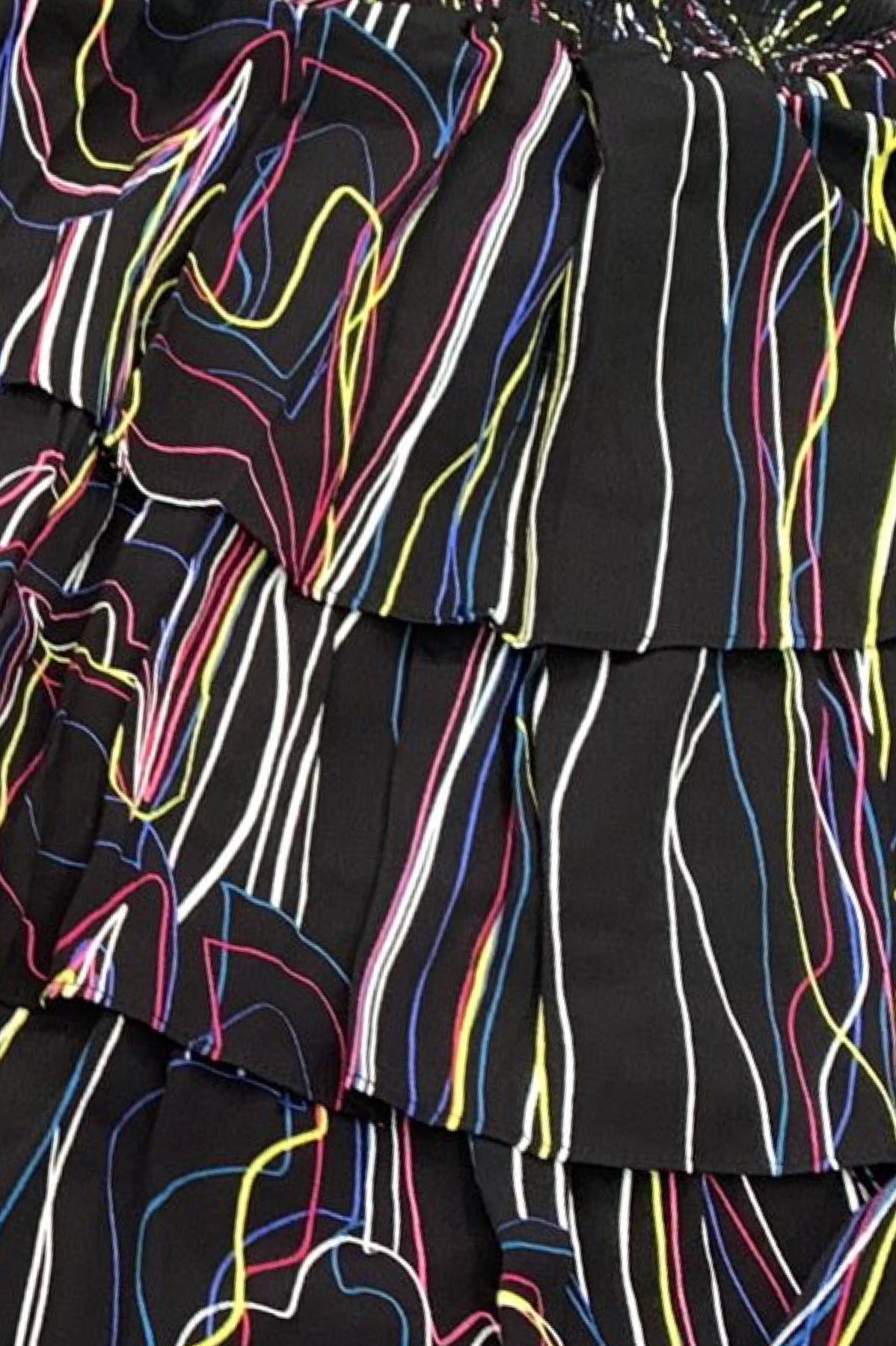 Smocked Waist Tiered Skirt J222-6537