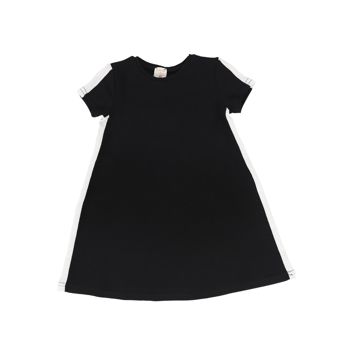 Linear Short Sleeve Dress