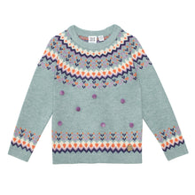 Load image into Gallery viewer, Pompom Fair Isle Sweater D20GT70