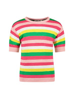 Load image into Gallery viewer, Knit Striped Top F302-5305