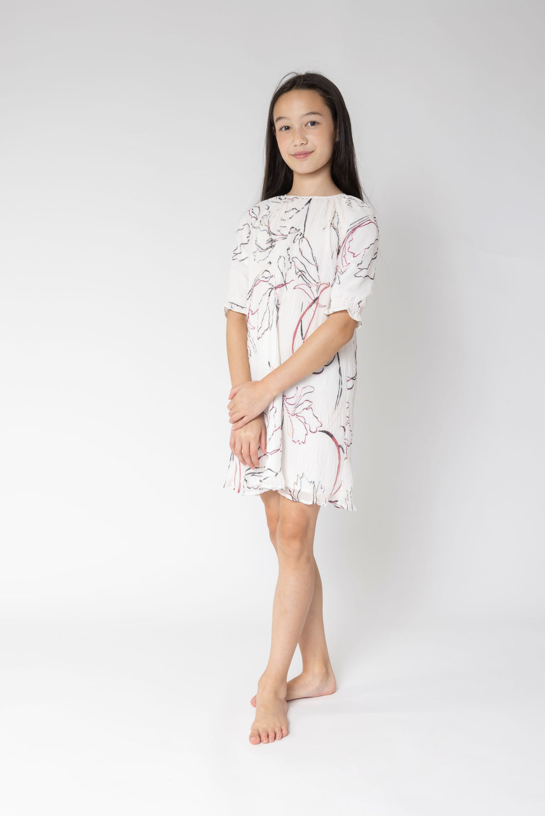 Floral Chiffon Print Dress FR23032-A
