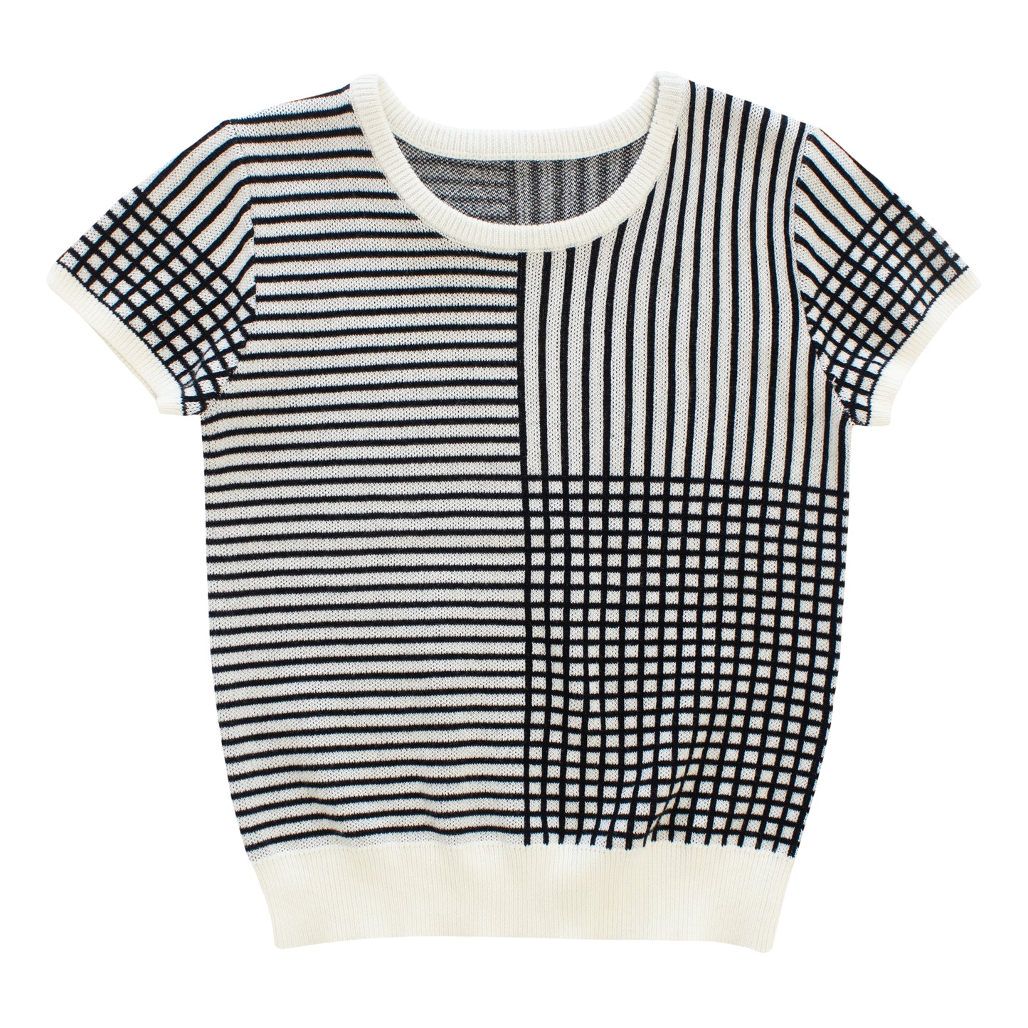 Grid Line Sweater G1900