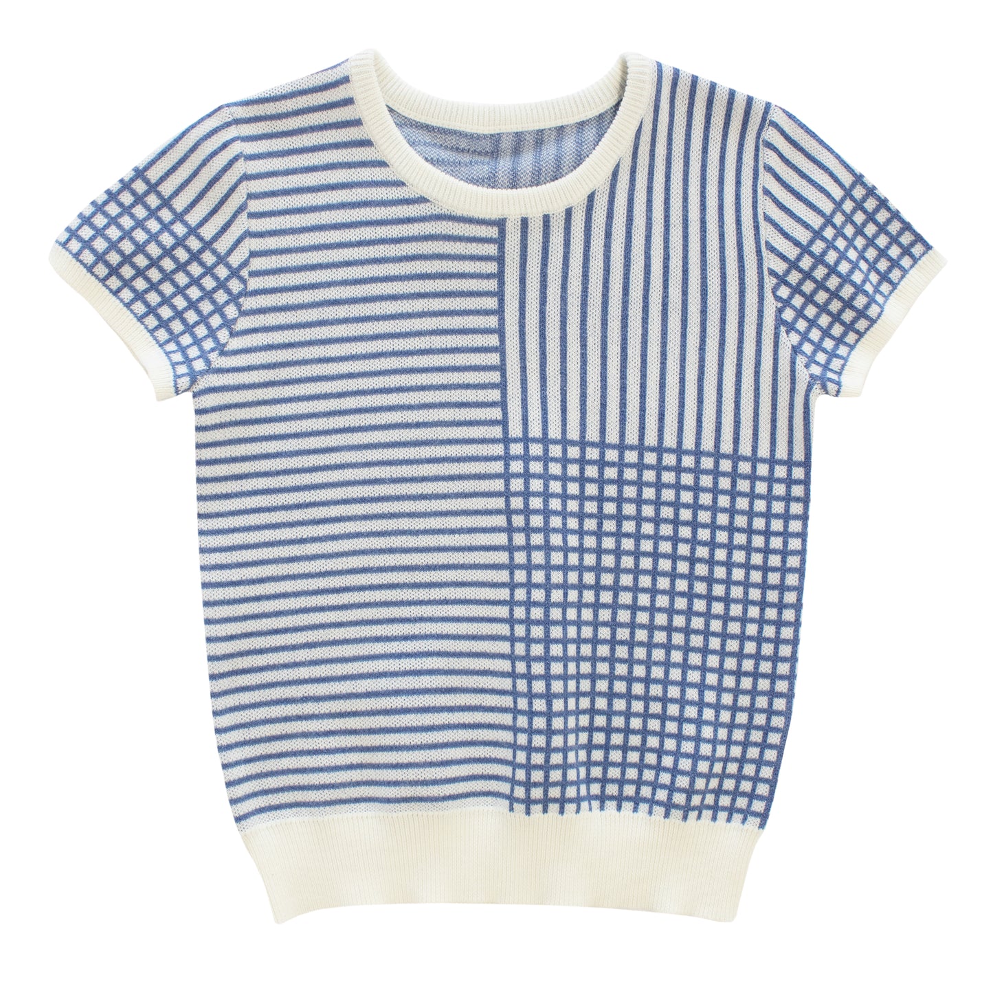 Grid Line Sweater G1900