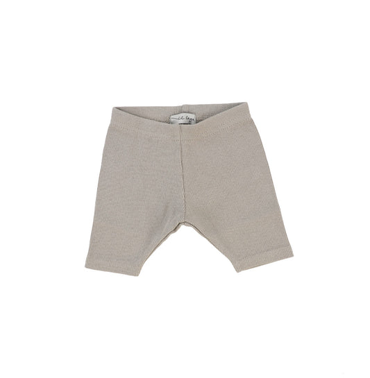 Taupe Ribbed Short Leggings