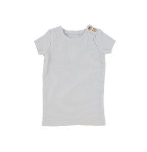 Light Grey Short sleeve Ribbed T-shirt