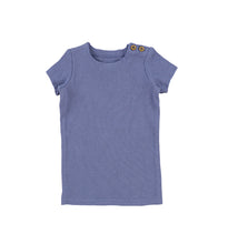 Load image into Gallery viewer, Deep Blue Short Sleeve Ribbed T-shirt