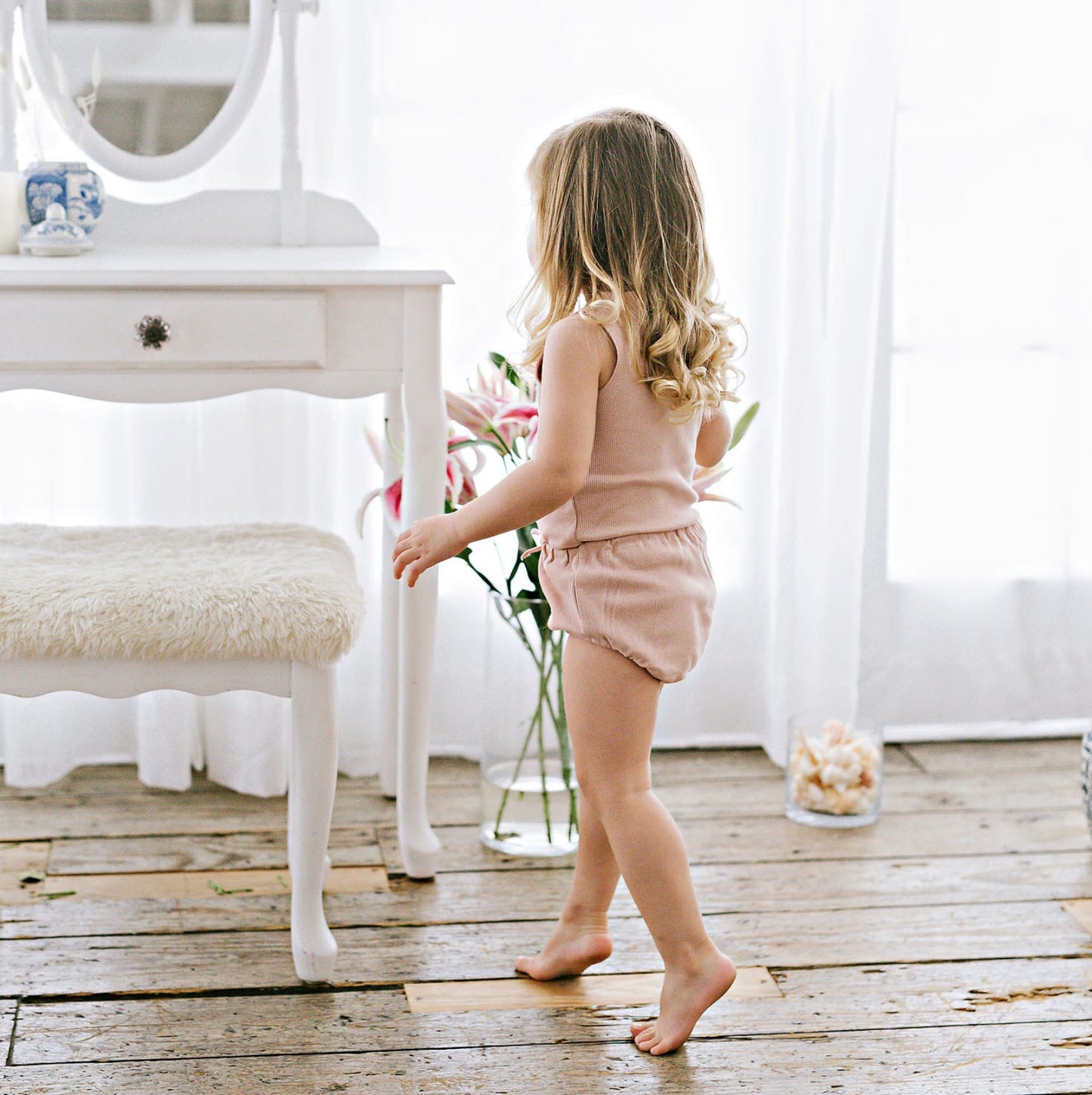 Blush Ribbed Tanks