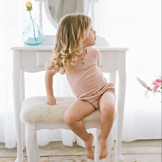 Blush Ribbed Tanks
