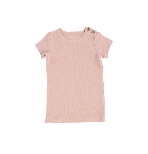 Blush Short sleeve Ribbed T-shirt