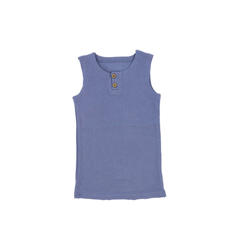Deep Blue Ribbed Tanks