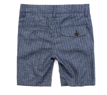 Load image into Gallery viewer, Chambray Stripe Trouser Shorts V8TS
