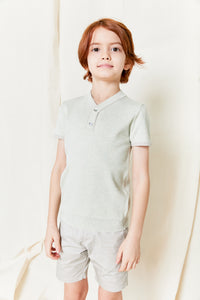 Two Tone Placket Sweater G1922
