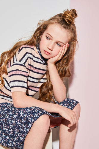 Kess Knitted Striped Lightweight Top N112-5309