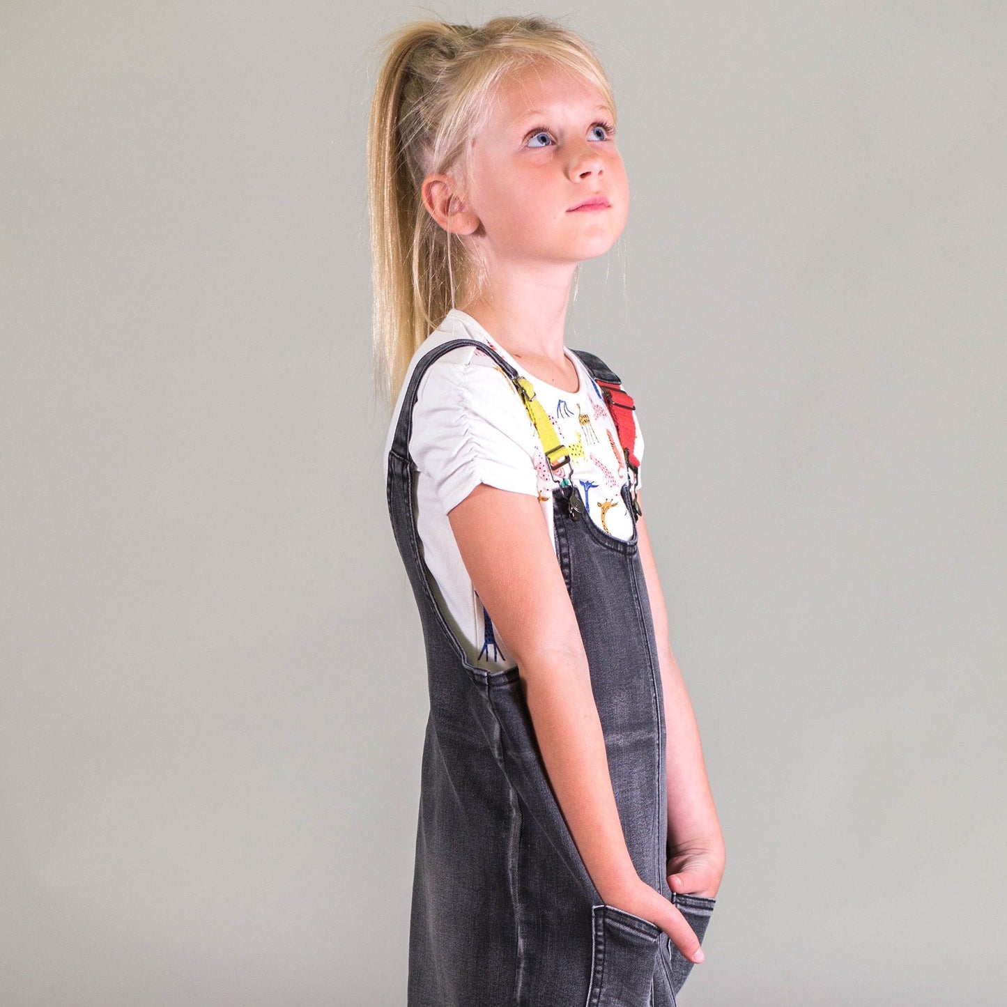Black Denim Patch Jumper C30E44