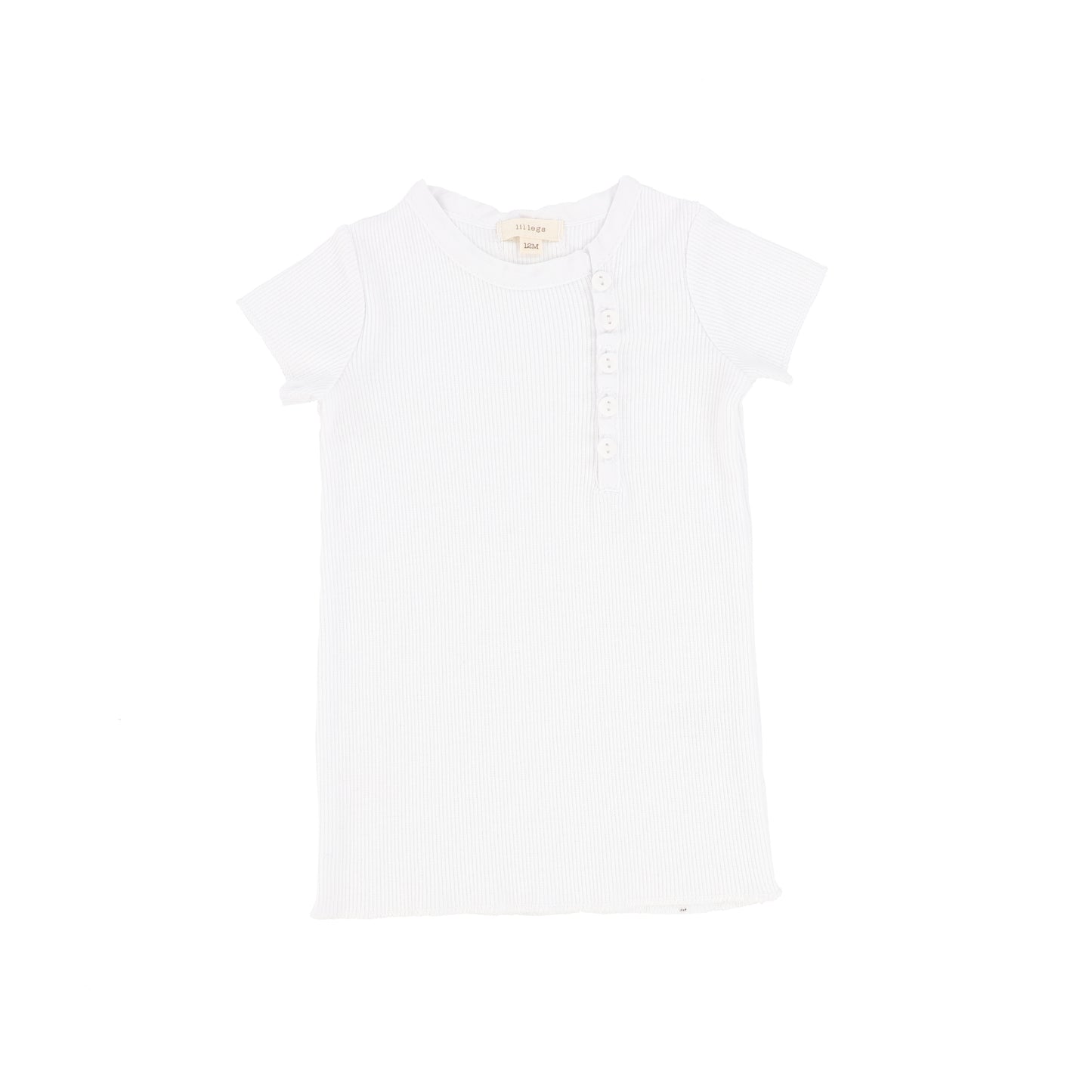 Offcenter Short sleeve Ribbed T-shirt