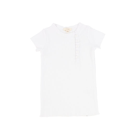 Offcenter Short sleeve Ribbed T-shirt