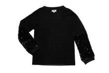 Load image into Gallery viewer, Sequin Sleeve Knit Top