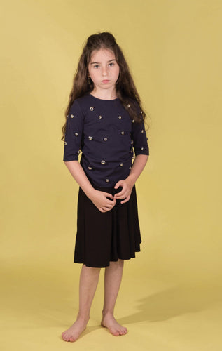 Silver Beaded Top snk875