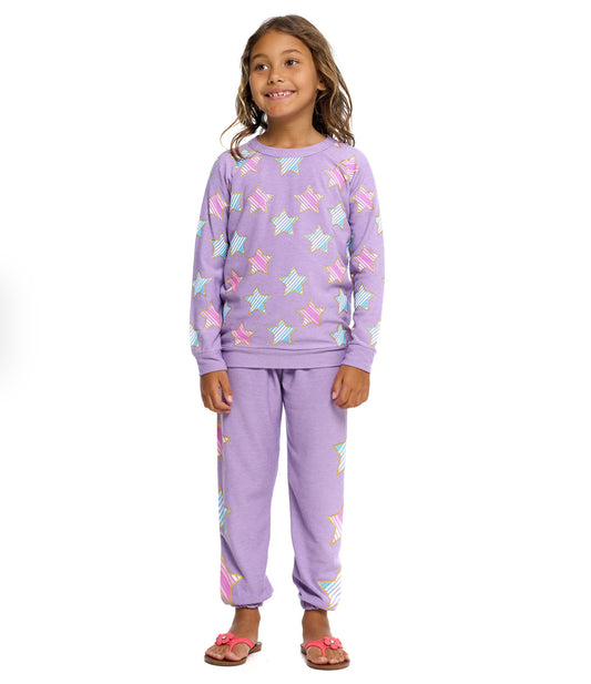 Bliss Knit Stars Lounge Pants CHTW131-CHK2179